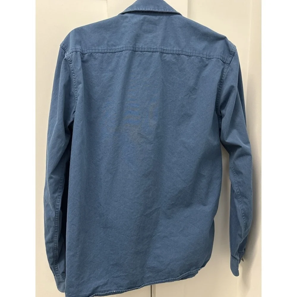 Patagonia Organic Cotton Mens Medium Blue All-Wear Long Sleeve Shirt